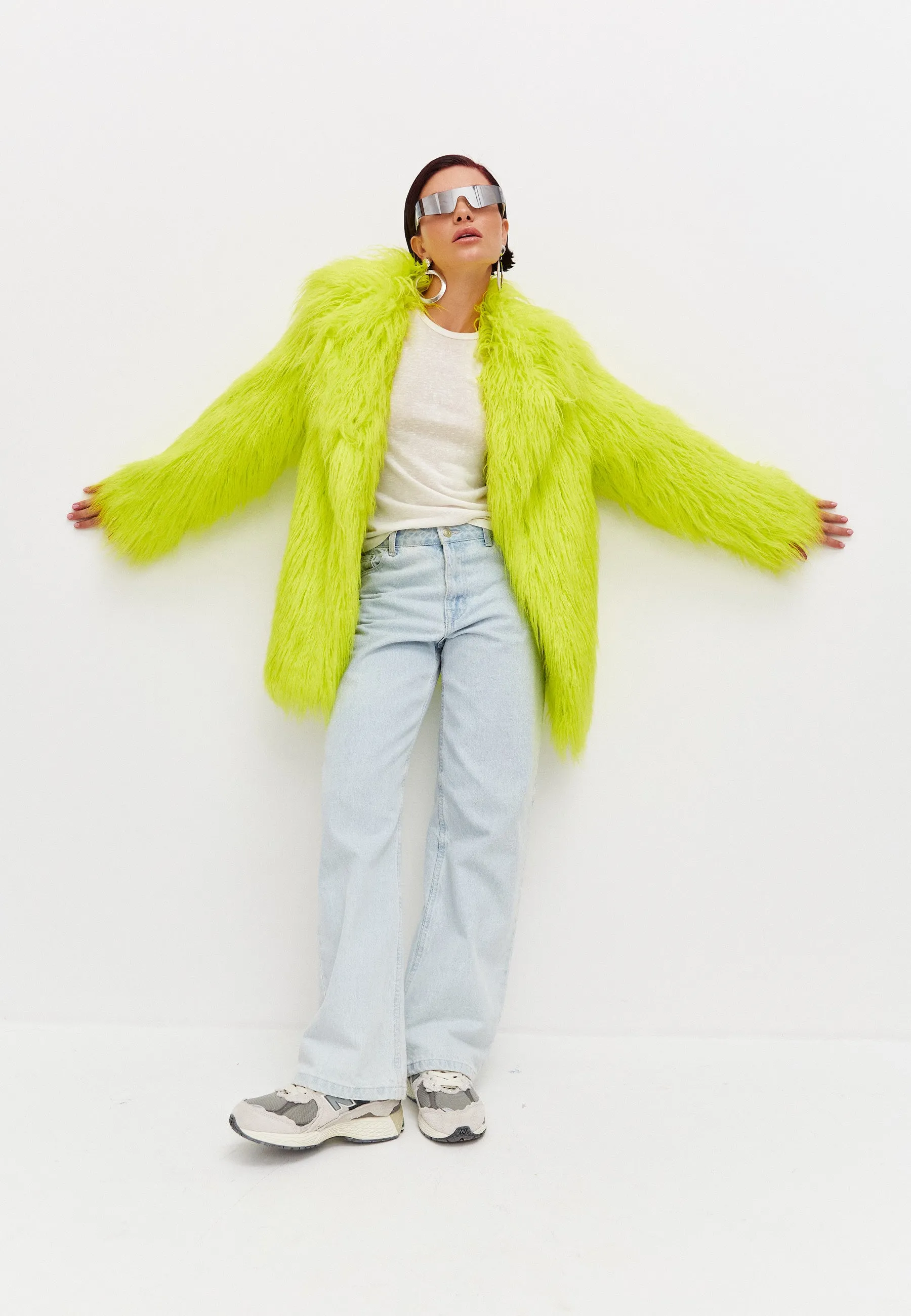 Winter Warm Faux Fur Jacket - Green