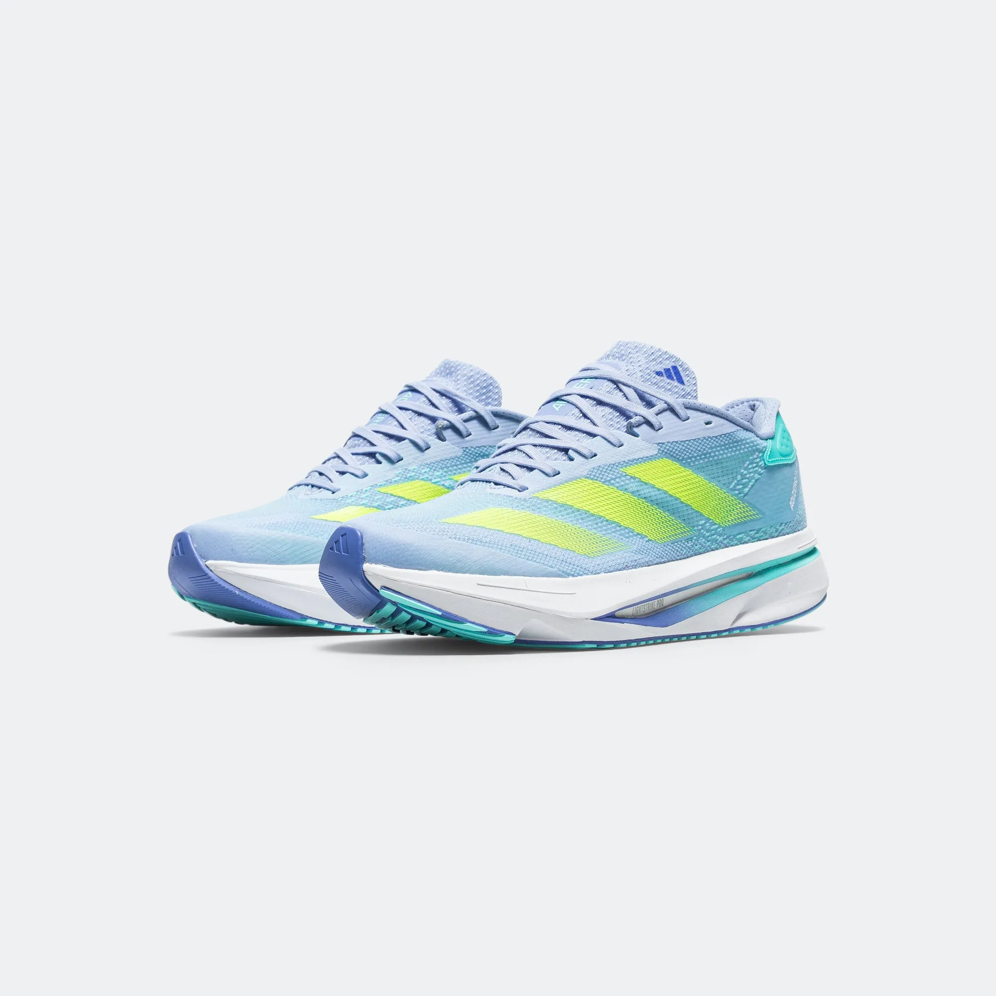 Womens Adizero SL2 - Blue Spark/Lucid Lemon-Cobalt Blue