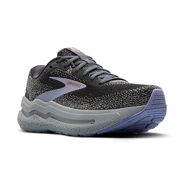 WOMEN'S BROOKS GHOST MAX 2 1204201B005 COLOR:  EBONY/LAVENDER/ALLOY