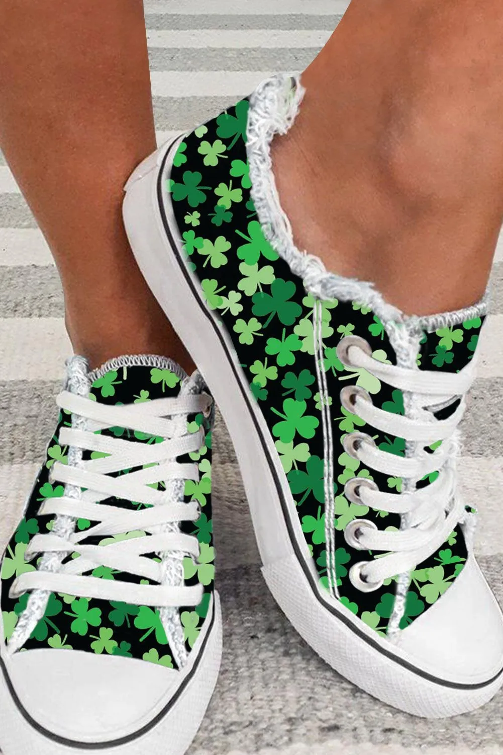 Womens Canvas Sneakers St. Patrick's Day Casual Shoes