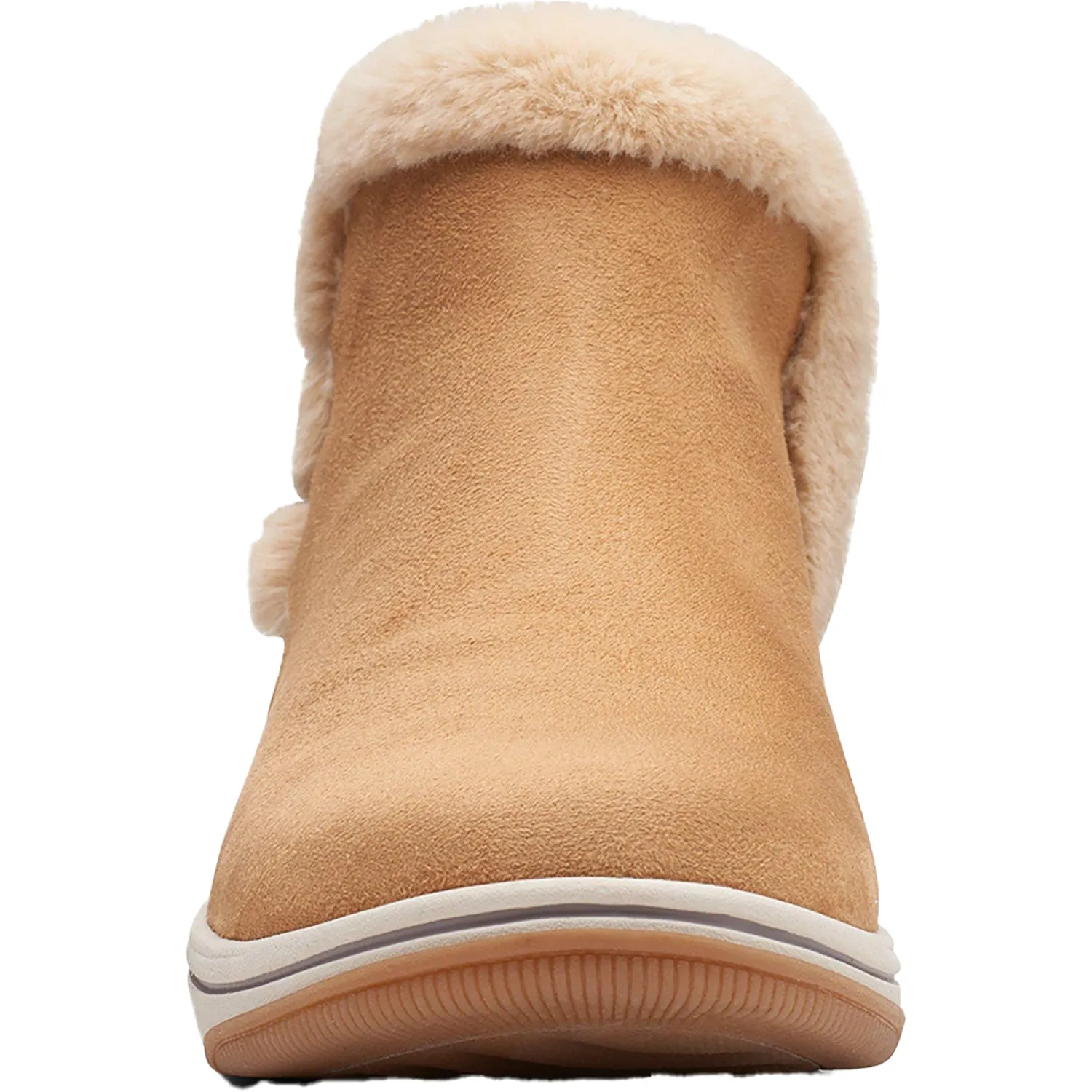 Women's Clarks CS Breeze Fur Tan Nubuck