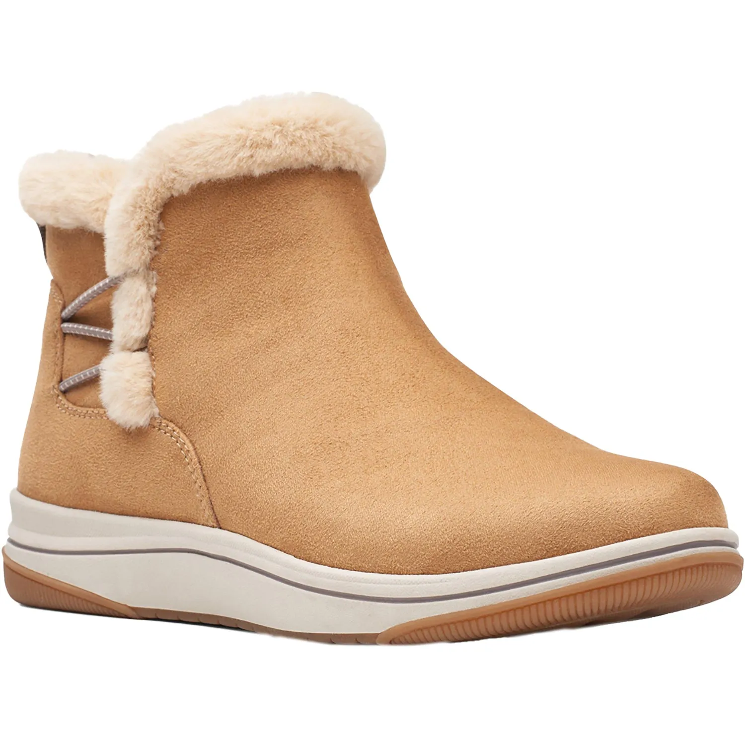 Women's Clarks CS Breeze Fur Tan Nubuck