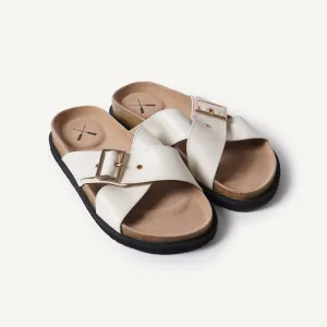 Women's Cross Strap Slides