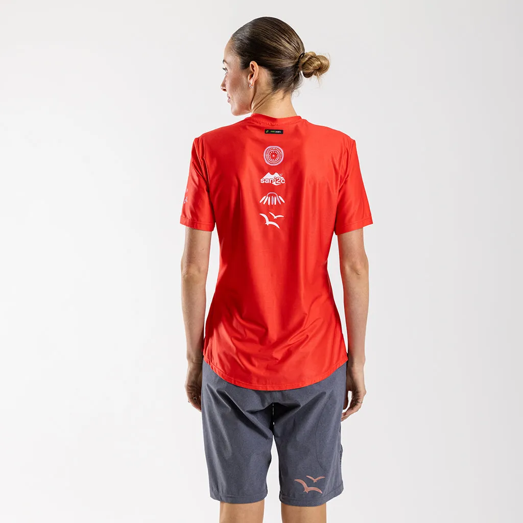 Women's Sani2c 2024 Short Sleeve Trail Tee (Poppy)