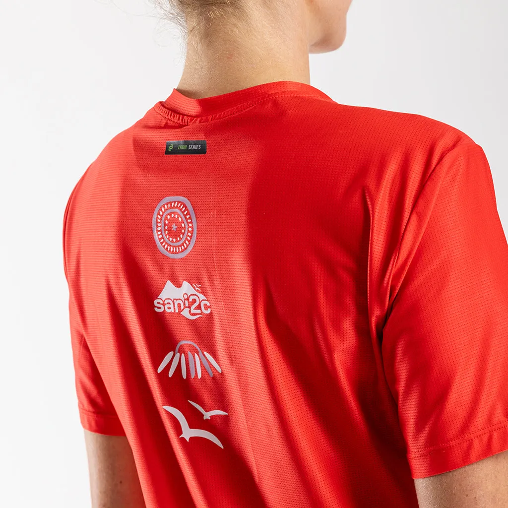 Women's Sani2c 2024 Short Sleeve Trail Tee (Poppy)