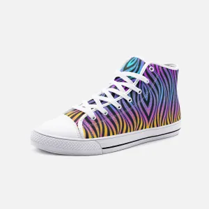 Xenowave | Unisex High Top Canvas Shoes | Hakan Hisim