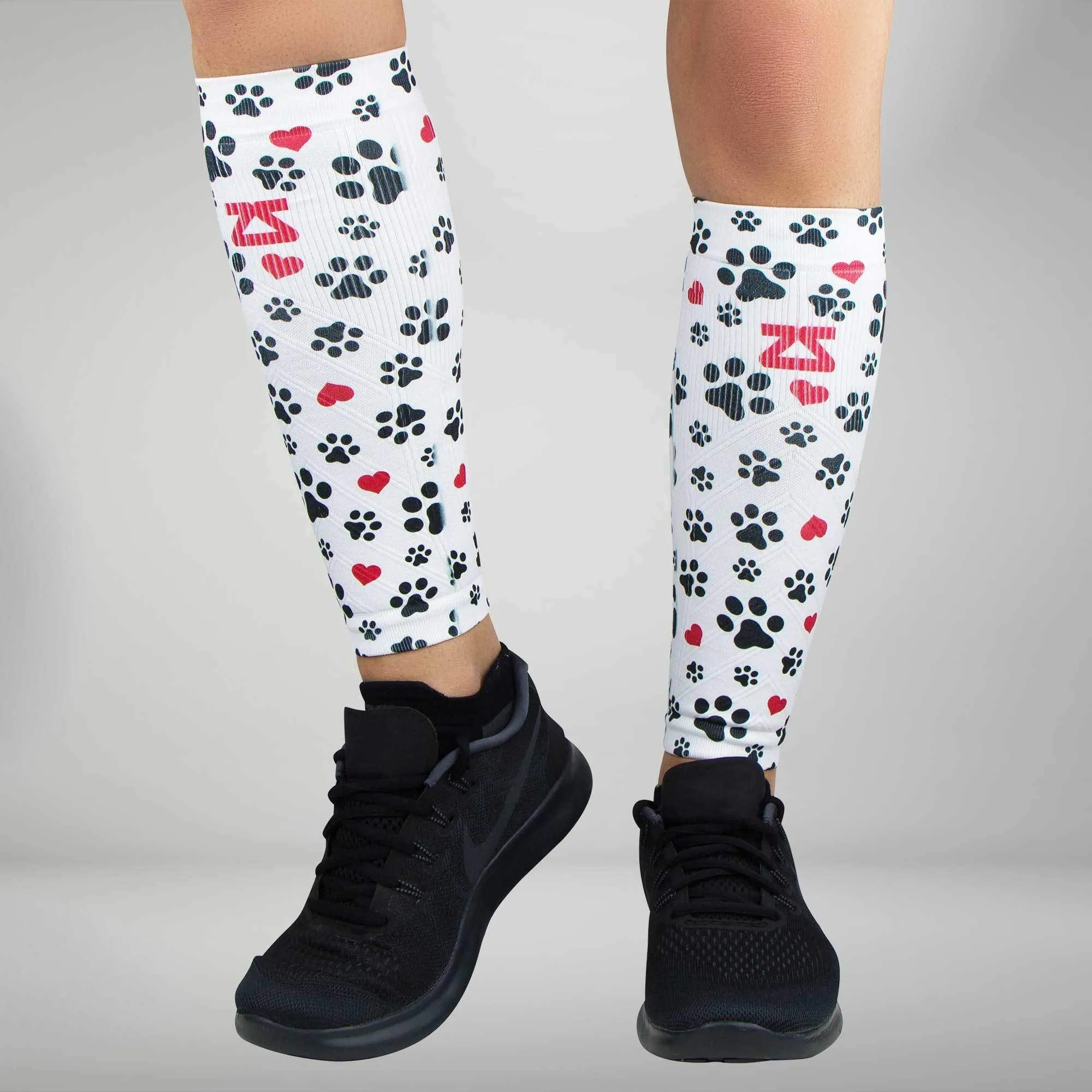 Zensah Paw Prints Compression Leg Sleeves - 6400-Z227